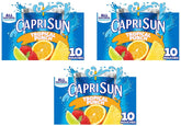 Capri Sun Tropical Punch Ready-to-Drink Juice (10 Pouches) (Pack of 3)