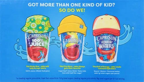 Capri Sun Strawberry Kiwi Flavored with other natural flavor Juice Drink Blend, 10 ct Box, 6 fl oz Pouches (Pack of 4)