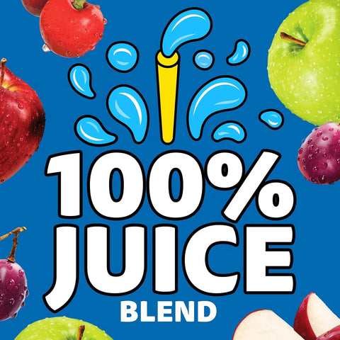 Capri Sun 100% Juice Fruit Punch Naturally Flavored Kids Juice Blend (40 ct Pack, 4 Boxes of 10 Pouches) (Pack of 2)