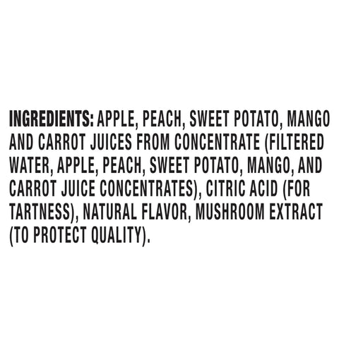 Capri Sun 100% Juice Fruit & Veg Juice Blend from Concentrate, 10 Pouches, for School Lunches and On-the-Go Hydration, Peach Mango Punch, All Natural Ingredients, Zero Added Sugars, 6 oz