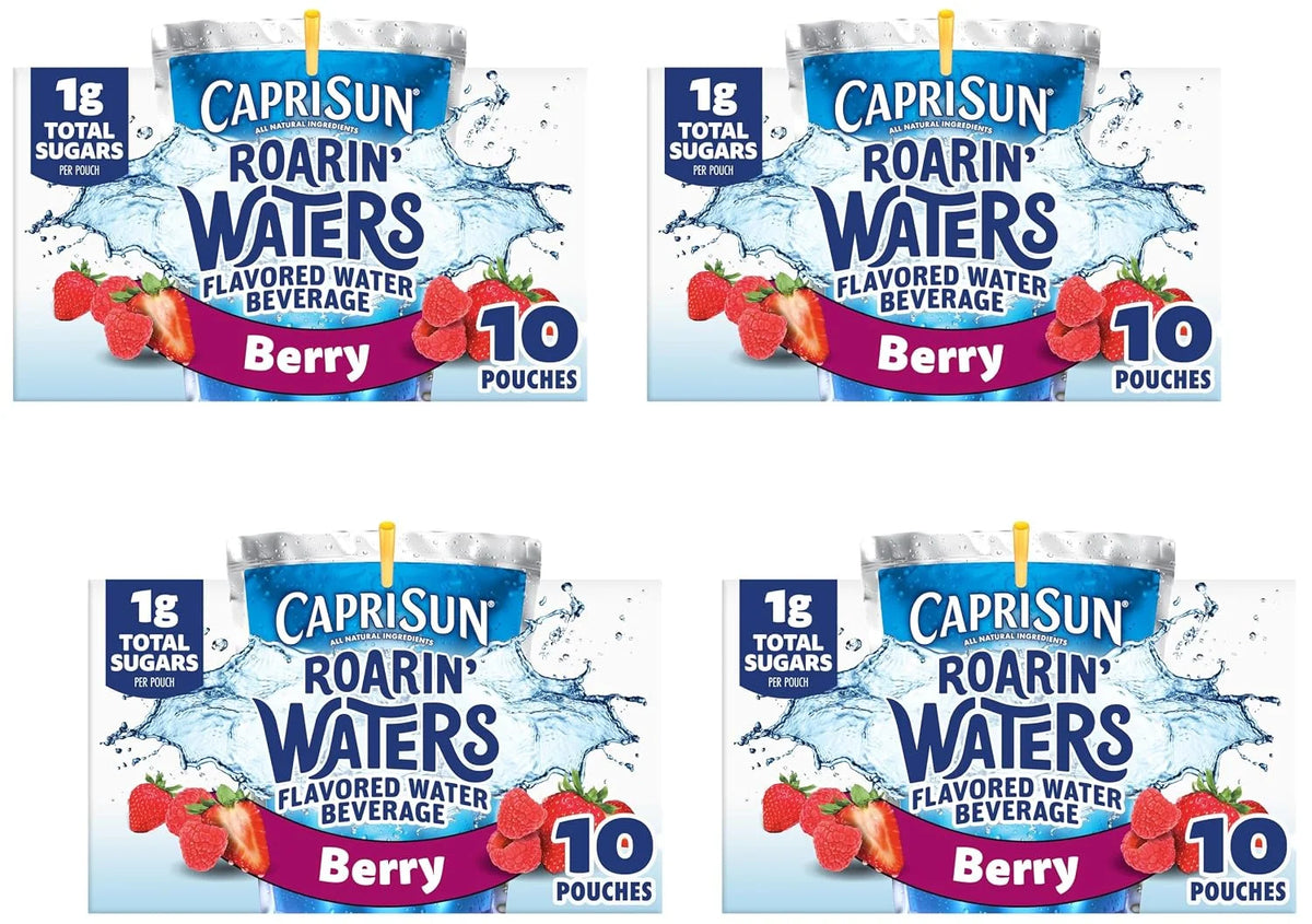 Capri Sun Roarin' Waters Berry Rapids Ready-to-Drink Juice, 6 Fl Oz (Pack of 40)