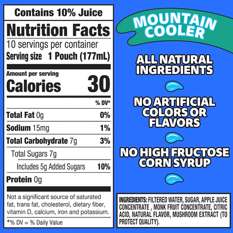 Capri Sun Mountain Cooler Ready-to-Drink Juice (10 Pouches) (Pack of 2)