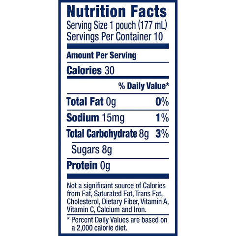 Capri Sun Roarin' Waters Flavored Water Beverage, 40 Pouches, for School Lunches and On-the-Go Hydration, Fruit Punch Natural Flavor with Other Natural Flavor, All Natural Ingredients, 6 oz
