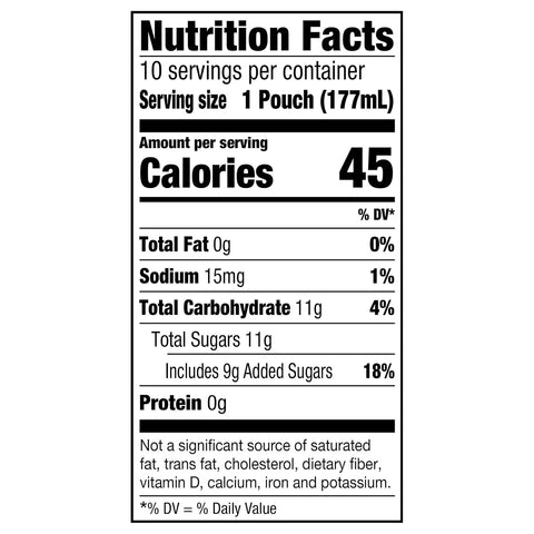 Capri Sun Flavored with Other Natural Flavor Juice Drink Blend, 10 Pouches, for School Lunches and On-the-Go Hydration, Mountain Cooler, All Natural Ingredients, 6 fl oz