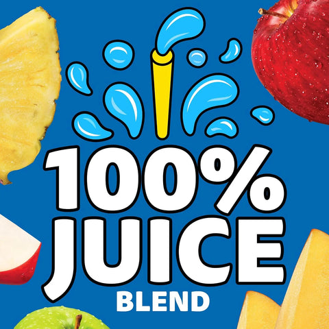 Capri Sun Mango Pineapple Flavored 100% Juice Blend from Concentrate with Added Ingredients and Other Natural Flavor, 10 ct Box, 6 fl oz Pouches