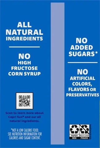 Capri Sun 100% Juice from Concentrate Juice Boxes, 10 Pouches, for School Lunches and On-the-Go Hydration, Apple with Added Ingredients, All Natural Ingredients, 6 oz