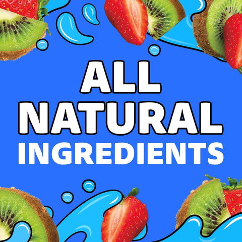 Capri Sun Flavored with Other Natural Flavor Juice Drink Blend, 10 Pouches, for School Lunches and On-the-Go Hydration, Strawberry Kiwi, All Natural Ingredients, 6 fl oz