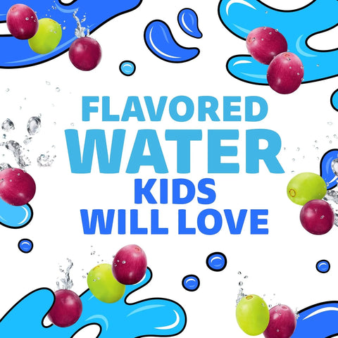 Capri Sun Roarin' Waters Flavored Water Beverage, 40 Pouches, for School Lunches and On-the-Go Hydration, Grape Natural Flavor with Other Natural Flavor, All Natural Ingredients, 6 oz